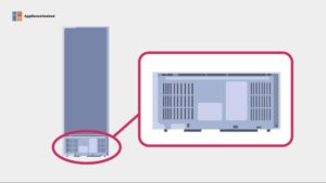 The condenser fan is jammed