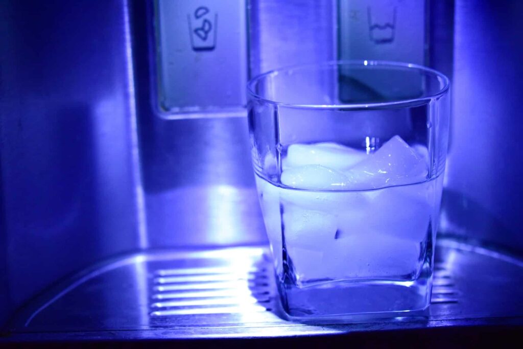 The ice maker is clogged