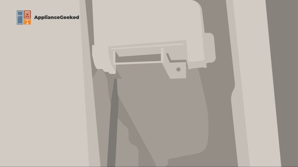 Unplug the ice maker’s wire harness