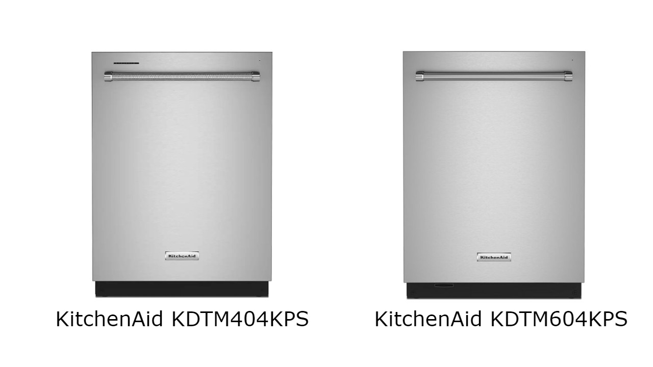 Comparison Review KitchenAid KDTM404 vs KDTM604 Dishwashers
